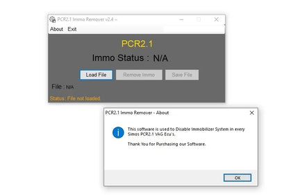 Unlimited PCR2.1 Immo Remover V2.4 PCR 2.1 IMMO OFF Fix SIMOS No Checksum Correction Algorithm SOFTWARE Support Many Computers