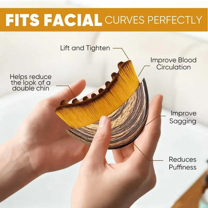 1Pc Lymphatic Drainage Face Brush With Storage Box Facial Contour Massage Brush For Face Chin Neck Skin Care Tool