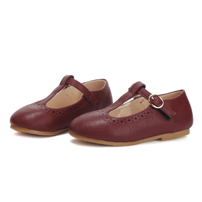 Ali Plus Kids Shoes Children Leather Flats Baby Girls Sole Brogue Performance Shoes Boys Party Mary Jane Toddler Slip On Oxfords