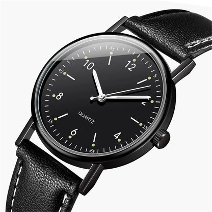 Trendy Fashion Dial Watch Hot Selling Luminous Women Watch Navy Leather Strap Precise Timekeeping Stylish Modern Wristwatch