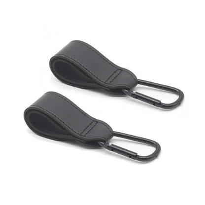 1/2pcs PU Leather Baby Bag Stroller Hook Pram Rotate 360 Degree Rotatable Cart Organizer Pram Hook Stroller Accessories