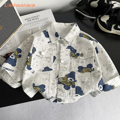 2026 New Boys Spring Autumn Jacket Fashion Casual Coat For Kids Toddler Baby  Outerwear All Match Streetwear Children Clothing