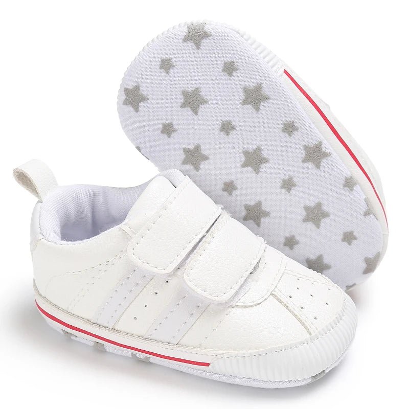 Baby Boys Girls Spring Autumn Shoes 0-1 Year First Walker Fashion Striped Rubber Soles Casual Sports Newborn