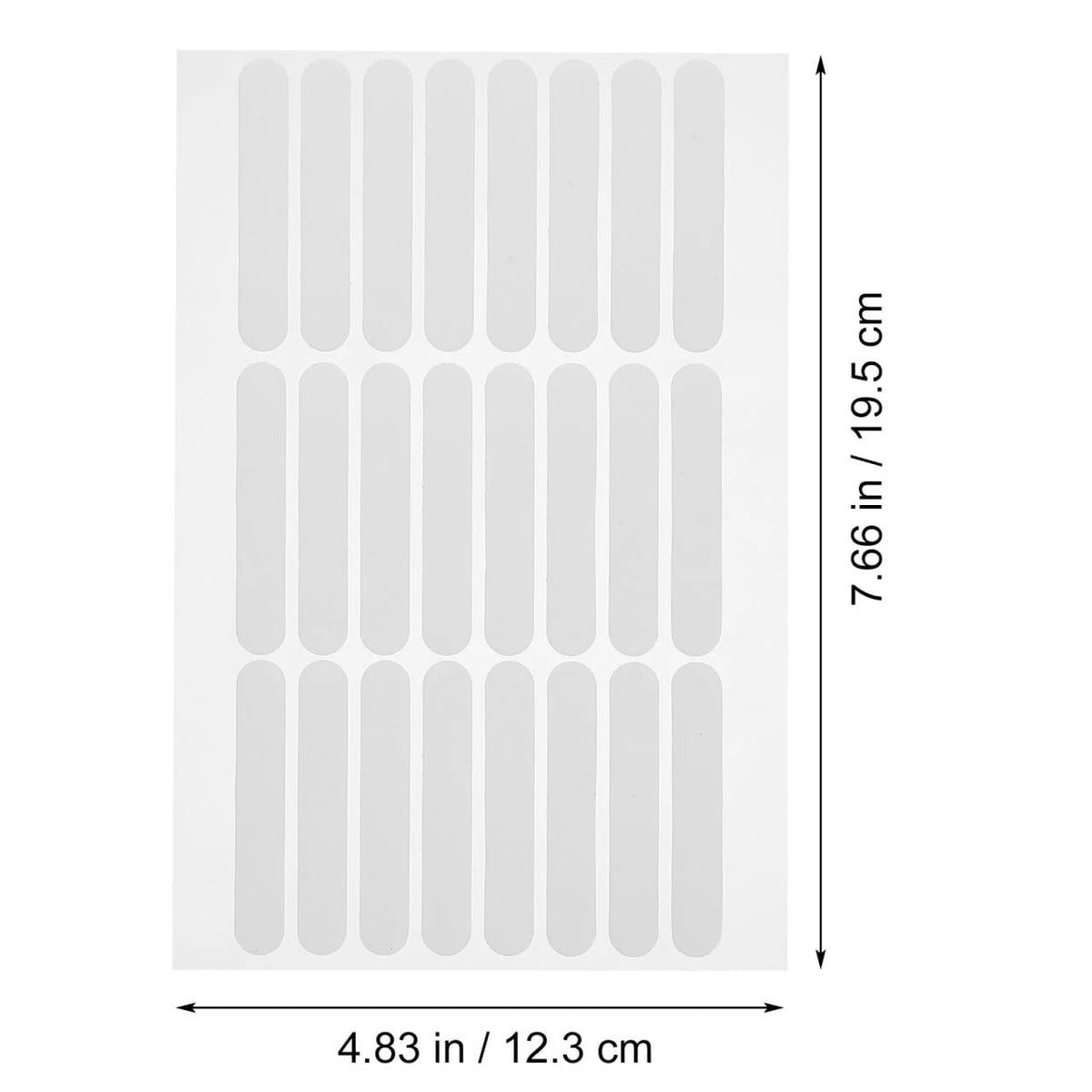 30Pcs Nail Art Adhesive Tape Double Sided Adhesive Transparent Nail Display Tape for Fingernails Decorative Beauty Stickers