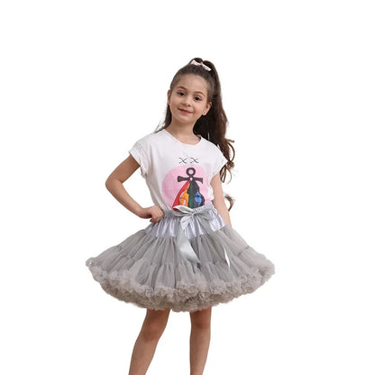 Lush Small Baby Girls Tutu Skirt for Kids Children Puffy Tulle Skirts for Girl Newborn Party Princess Girl Clothes 1-15 Years