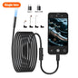 KERUI Single/Dual Lens Endoscope Camera For iPhone iPad IOS & Android Type-c Led Light IP67 Borescope Industry Inspection Camera