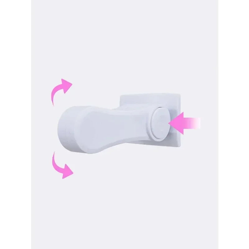 Baby Cabinet Lock for Container Anti-closing Door Blocks Drawers Children Closet Closure Security Rails Stops Plush Handle Hole