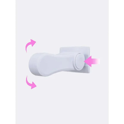 Baby Cabinet Lock for Container Anti-closing Door Blocks Drawers Children Closet Closure Security Rails Stops Plush Handle Hole