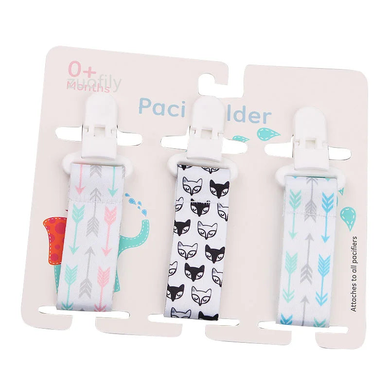 3 Pcs/Set Baby Pacifier Clips Pacifier Chain Dummy Clip Nipple Holder For Nipples Children Pacifier Clip Soother Holder Attache
