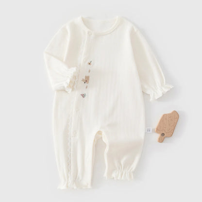 Baby Spring Pullover Jumpsuit Pure Cotton Long Sleeved Hoodie Baby Clothes for Boys and Girls Autumn Clothes for Outdoor Clothes