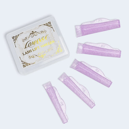 Lomansa 5 Pairs New C Curl Silicone Eyelash Perm Pads Sticky Lash Lift Pad Lifting 3D Eyelash Curler Accessories Makeup Tool