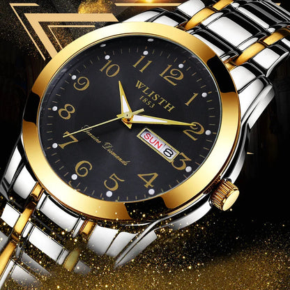 Luxury Women Watch Quartz Watch Digital Wristwatch Waterproof Calendar Luminous Watch Fashion Business Light Man Clock Watches