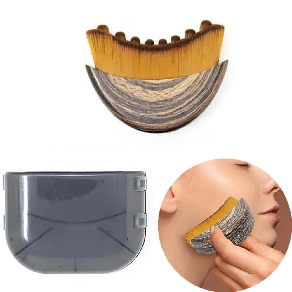 1Pc Lymphatic Drainage Face Brush With Storage Box Facial Contour Massage Brush For Face Chin Neck Skin Care Tool