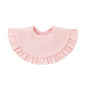 Baby Gauze Feeding Drool Bib Ruffle Solid Infants Saliva Towel Soft Cotton Burp Cloth For Toddler Kids Bibs Korean Style New