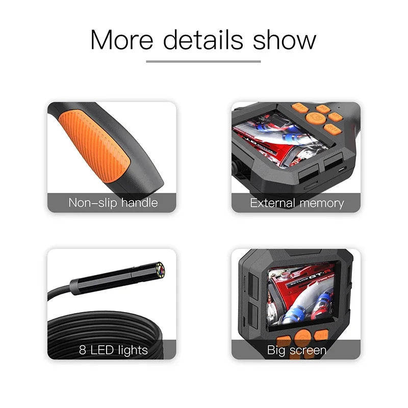 2.4"/ 4.3 "1080P Piping Endoscope Endoscopic Borescope Visible Inspection Cameras For Automotive Detector Industrial Endoscope