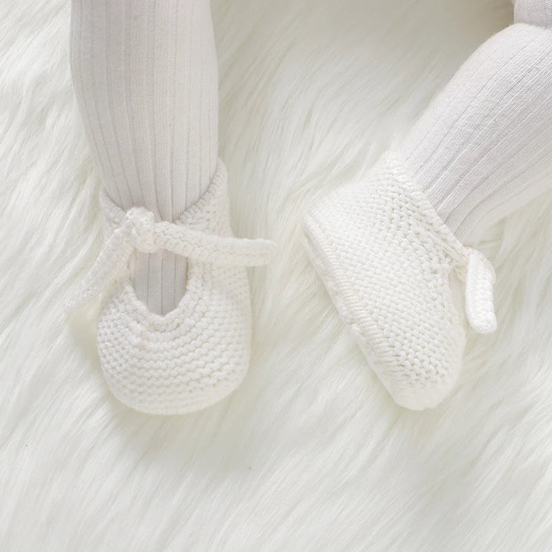 Newborn Baby Shoes Knitted Toddler Children First Bed Boots 0-18M Clothing Accessories Infant Boy Girl Footwear Fashion Shallow