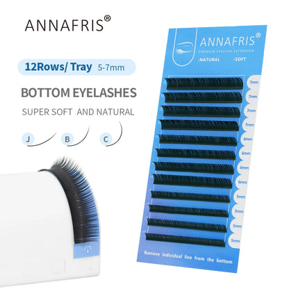 GLAMLASH L+/LC/LD/LU(M)/N Curl 7~15mm MIX 16rows/Case Mink Eyelash Extension Individual Lashes Soft False Eyelashes