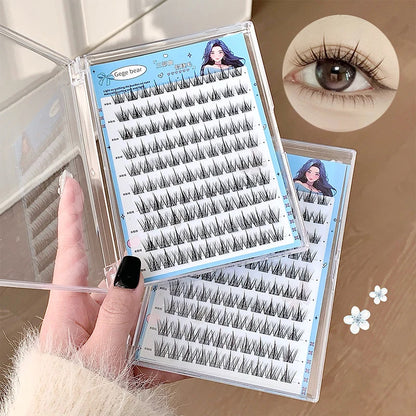 No-Glue False Eyelashes Easy 3-Step Application Natural Glue-free False Eyelashes DIY Lashes for Beginners with Sunflower Desig