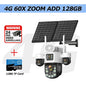 20MP AOV Solar Outdoor Surveillance Camera 4G SIM 7/24 Hours Recording 60X Optical Zoom Auto Track 31200mah Security PTZ Cameras