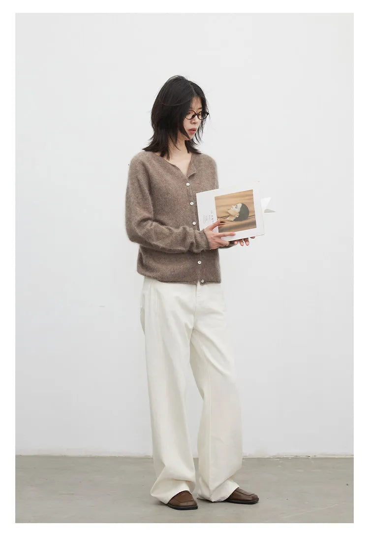 CHIC VEN New Women Knitted Cardigan Solid Long Sleeved Single-breasted Loose Casual Oversize Female Sweater Autumn Winter 2026