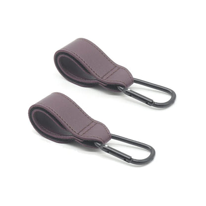 1/2pcs PU Leather Baby Bag Stroller Hook Pram Rotate 360 Degree Rotatable Cart Organizer Pram Hook Stroller Accessories