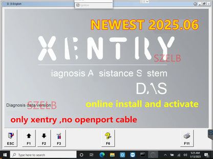 2025.06 Full Xentry Softwares Vediamo DTS-Monaco WIS EPC Starfinder Online Install+Tactrix Openport 2.0 OBD2 OBD 2 Scanner Tool