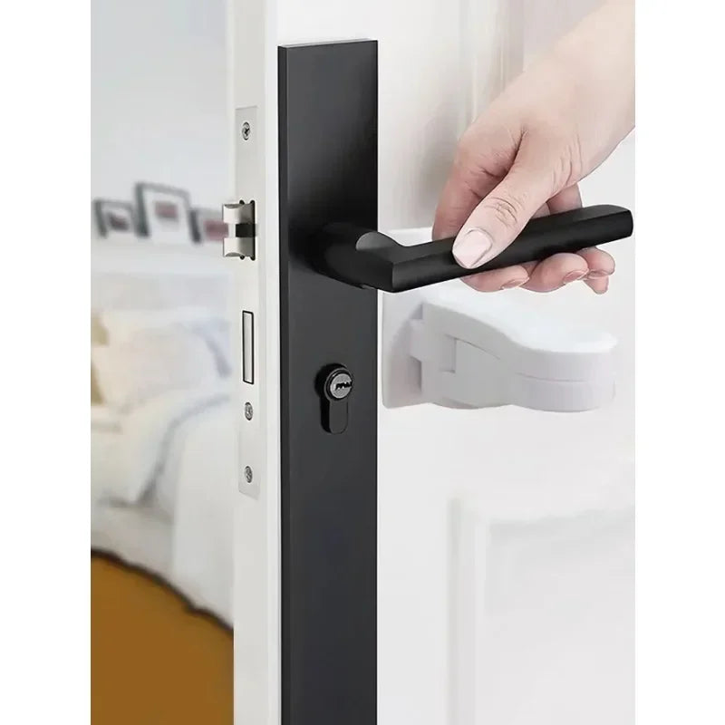 Baby Cabinet Lock for Container Anti-closing Door Blocks Drawers Children Closet Closure Security Rails Stops Plush Handle Hole