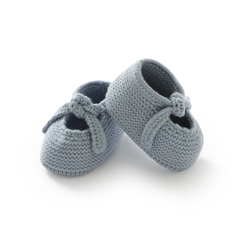 Newborn Baby Shoes Knitted Toddler Children First Bed Boots 0-18M Clothing Accessories Infant Boy Girl Footwear Fashion Shallow