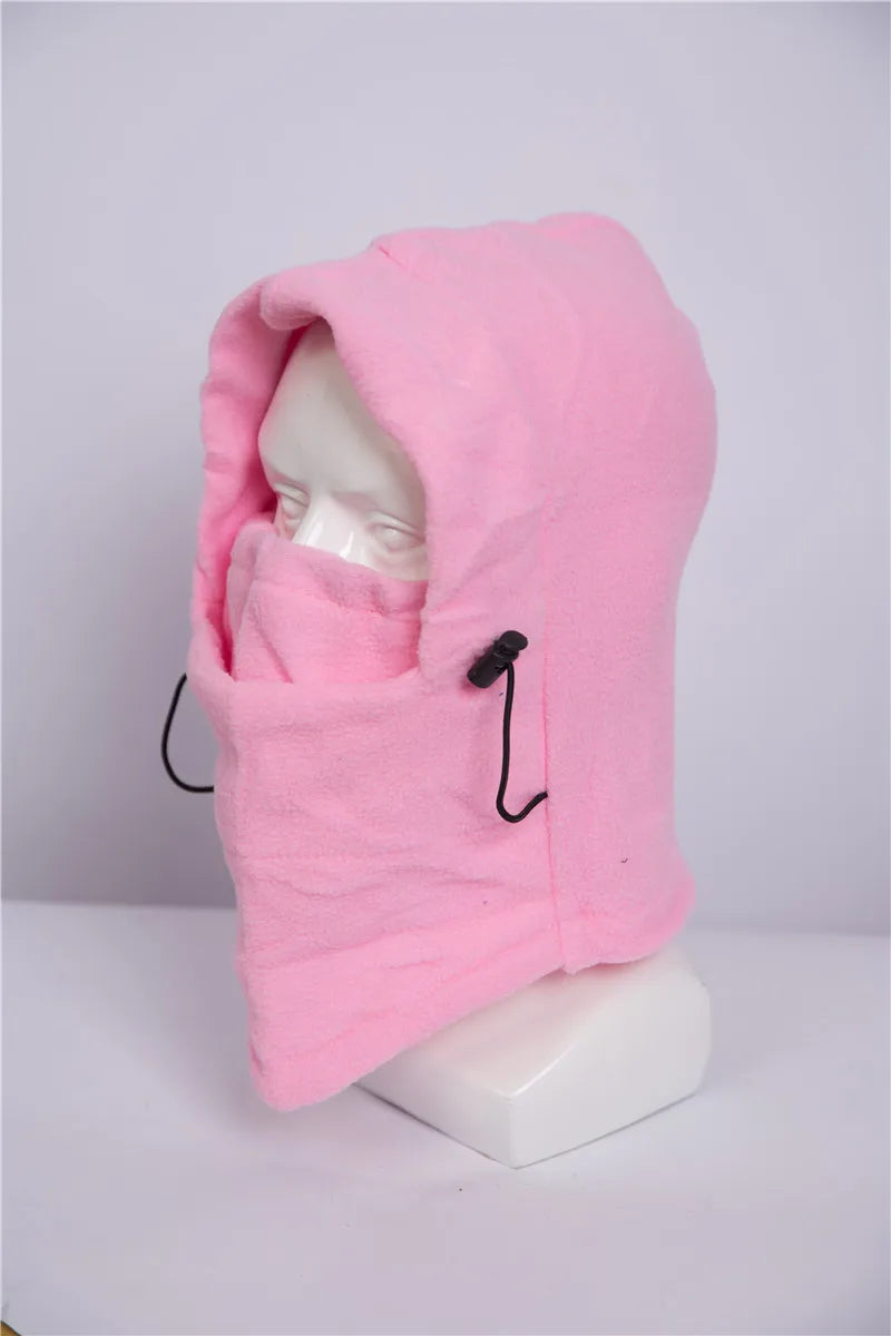 New Fashion Warm Cap Winter Men Women Hats Thermal Fleece Balaclava Hats Neck Warmer Hiking Scarves Outdoor Riding Windproof Cap