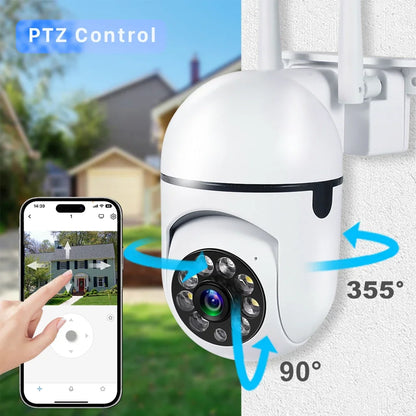 8MP Wifi Surveillance Camera PTZ Wireless IP Camera 8X Zoom AI Human Tracking Two-way Audio Color Night Vision Security Cam CCTV