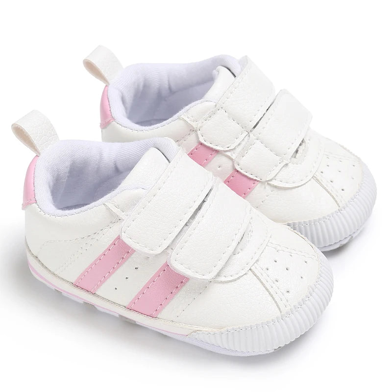 Baby Boys Girls Spring Autumn Shoes 0-1 Year First Walker Fashion Striped Rubber Soles Casual Sports Newborn