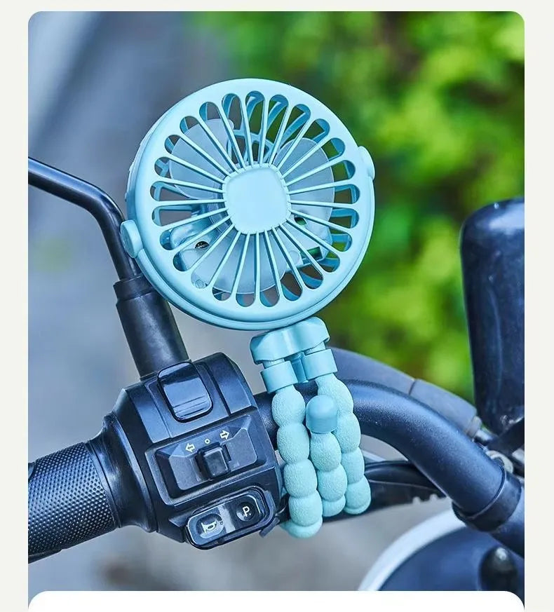 Fan for Cart Stroller Fan Portable Outdoor Fan Clip On for Baby 500mAh USB Rechargeable Handheld Electric Fan for Home 3 Speeds