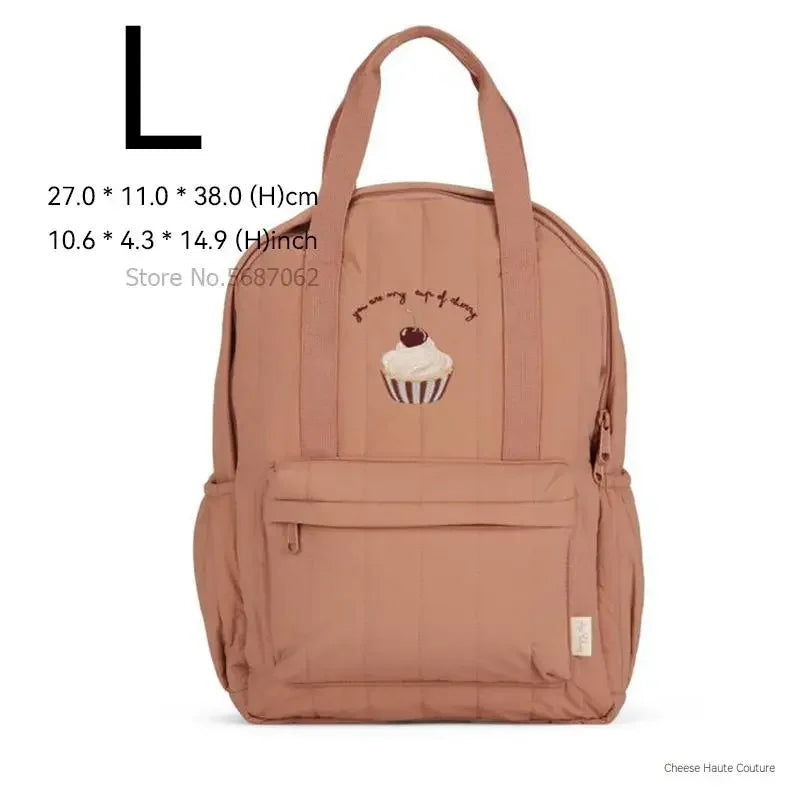 KS Baby Backpack 2024 New Kids Schoolbag Kindergarten Bags Brand Traveling Mom Cherry Lemon Children's Boys Girls Storage