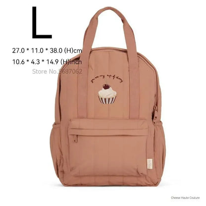 KS Baby Backpack 2024 New Kids Schoolbag Kindergarten Bags Brand Traveling Mom Cherry Lemon Children's Boys Girls Storage