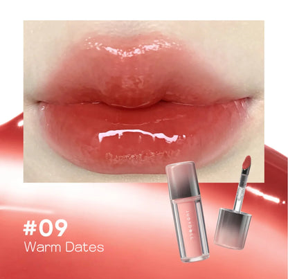 Judydoll Dual Finish Watery Lip Gloss 2.4g Nurturing Hydrating Color Fresh Makeup Cosmetics