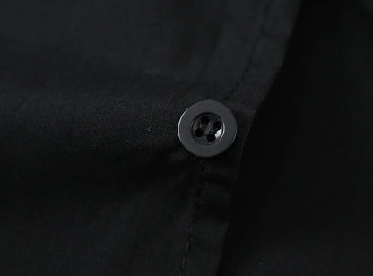 Children's Shirt in the Spring and Autumn New Boys and Girls Suit Collar Shirt Children's Pure Color Long Sleeve Shirt