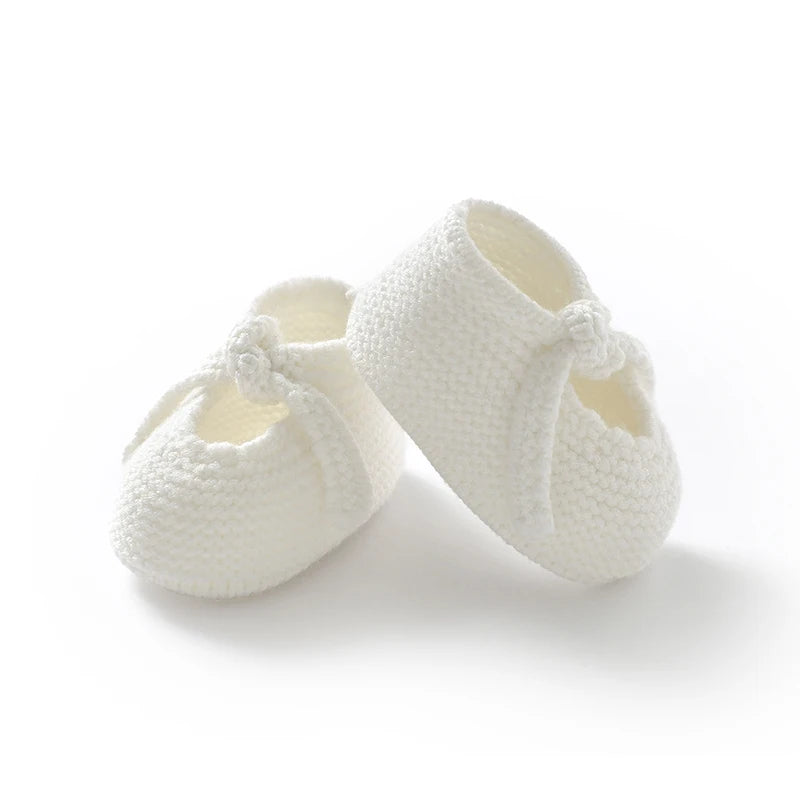 Newborn Baby Shoes Knitted Toddler Children First Bed Boots 0-18M Clothing Accessories Infant Boy Girl Footwear Fashion Shallow