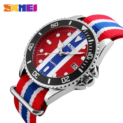 SKMEI 9133 Couple Watches Men and Women Casual Watch Nylon Strap 30M Waterproof Multiple Quartz Wristwatches reloj hombr