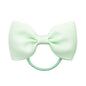 2.75 Inch Small Ribbon Bows With Elastic Hair Bands For Kids Girls Ponytail Solid Color Bowknot Hair Ropes Ties Hair Accessories