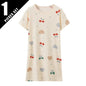 1/2 Piece Children's Sweet And Lovely Straight Skirt Loose And Comfortable Girl's Home Skirt Casual Round Neck Plus Size Skirt