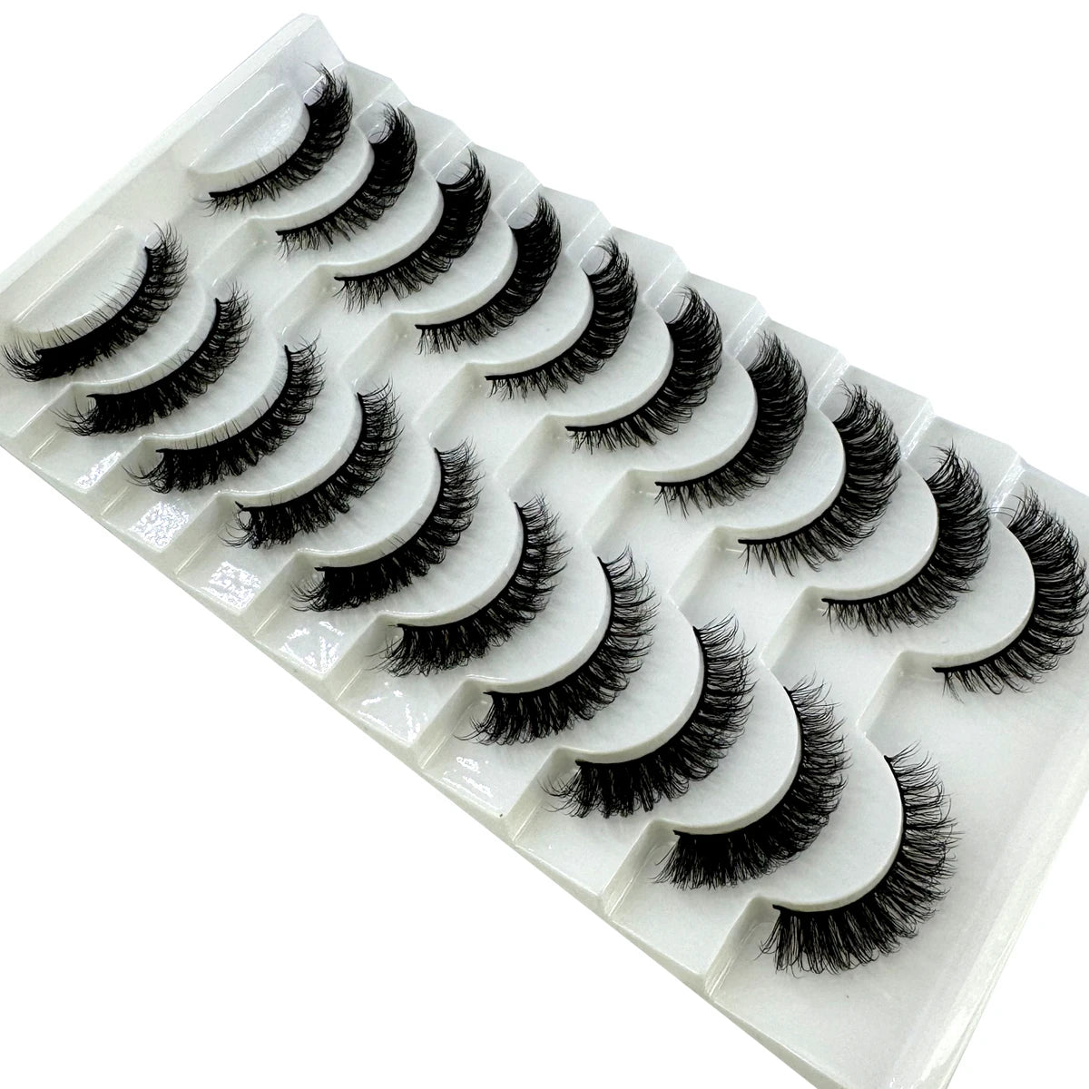 New Cat Eye Artificial Mink Eyelash 3D Curling Natural and Realistic Messy Tail Eye Extended Soft Eyelash