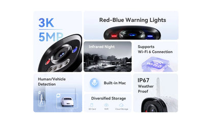 IMOU Bullet 2C Pro 3MP/5MP 2K/3K WiFi 6 Outdoor AOR Mode Security Camera Human Vehicle Detection Night Vision IP67 IP Camera