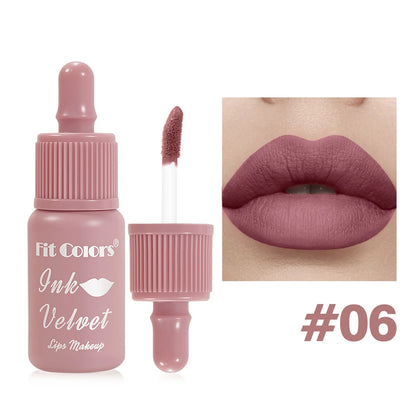 Non Stick Cup Waterproof Lip Gloss Long Lasting Velvet Matte High Pigmented Liquid Lipstick Fast Dry Sexy Lip Mud