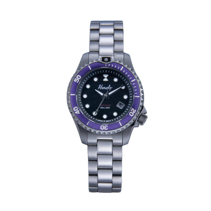 Horolo 30mm Women's Watches Japan Solar Movement Luminous Water Resistant Sapphire Stainless Steel Luxury Watch Gift For Wife