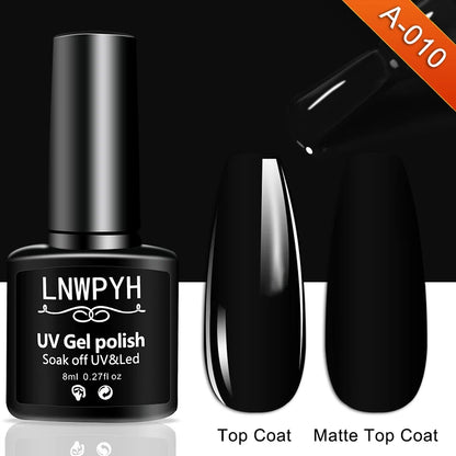 Gel Varnish Kit Professional Nail Gel Set With Nail Lamp Soak Off Nail Gel Polish Kit  Base Coat And Top Coat Manicure Tools Kit