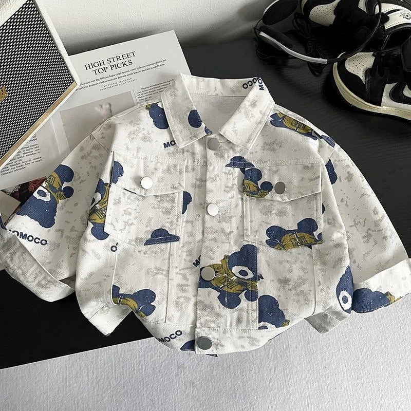 2026 New Boys Spring Autumn Jacket Fashion Casual Coat For Kids Toddler Baby  Outerwear All Match Streetwear Children Clothing