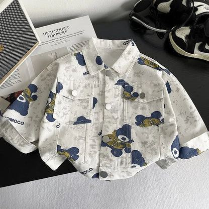 2026 New Boys Spring Autumn Jacket Fashion Casual Coat For Kids Toddler Baby  Outerwear All Match Streetwear Children Clothing