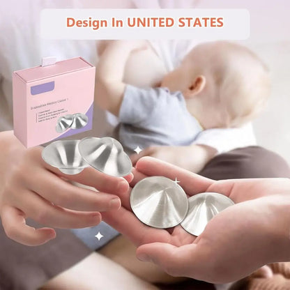 New Soothing Nipple Shields Silver Healing Breastfeeding Essentials Original Easy to Use Nipple Covers Breastfeeding for Any Mum