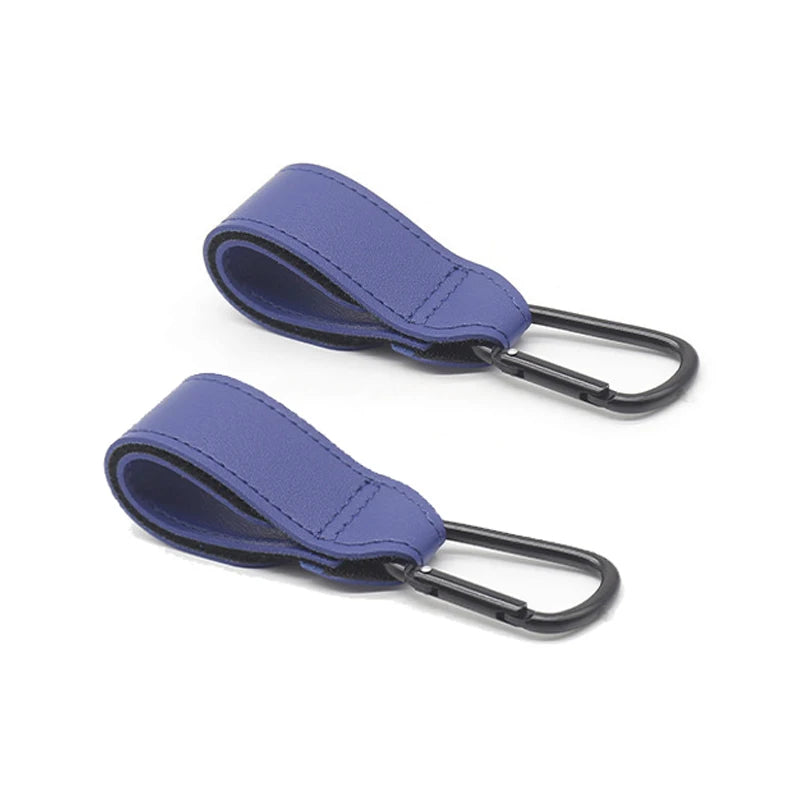 1/2pcs PU Leather Baby Bag Stroller Hook Pram Rotate 360 Degree Rotatable Cart Organizer Pram Hook Stroller Accessories