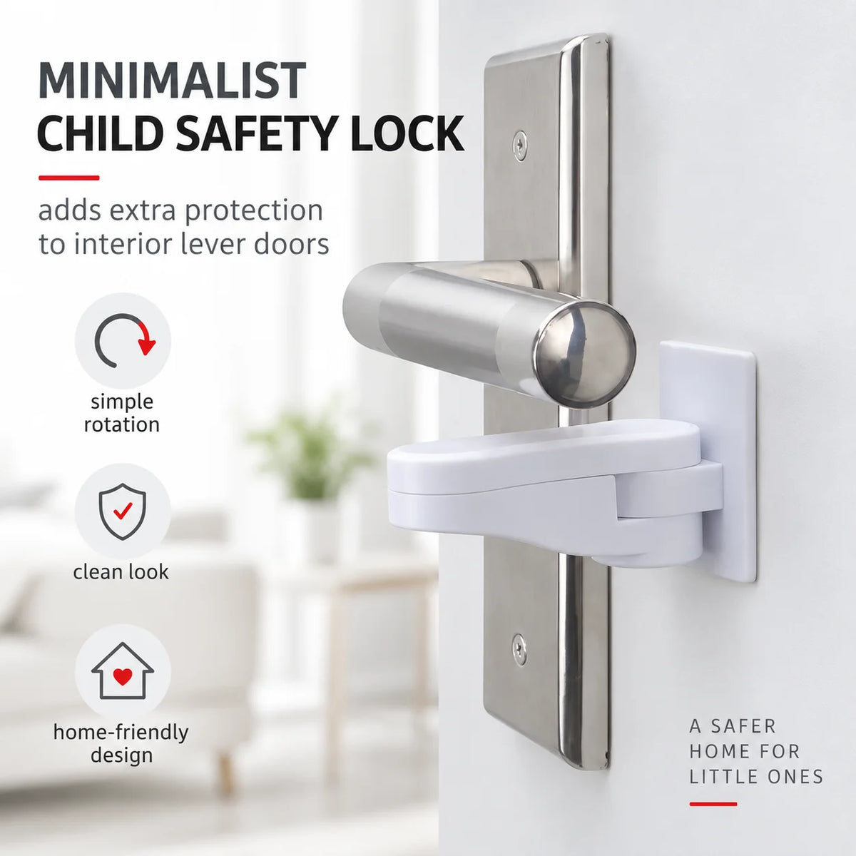 Baby Cabinet Lock for Container Anti-closing Door Blocks Drawers Children Closet Closure Security Rails Stops Plush Handle Hole